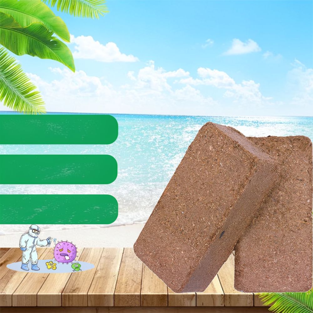 Substrate Coconut Fiber - Premium Dehydriertes Kokosfaser-Ziegelstein-Erde-Substrat für Gartenbau, Topfpflanzen,